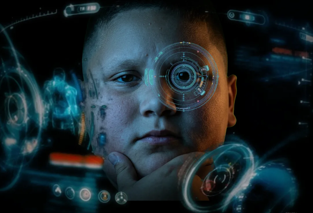 Iron Man HUD meme example with The Rizzler inside the helmet